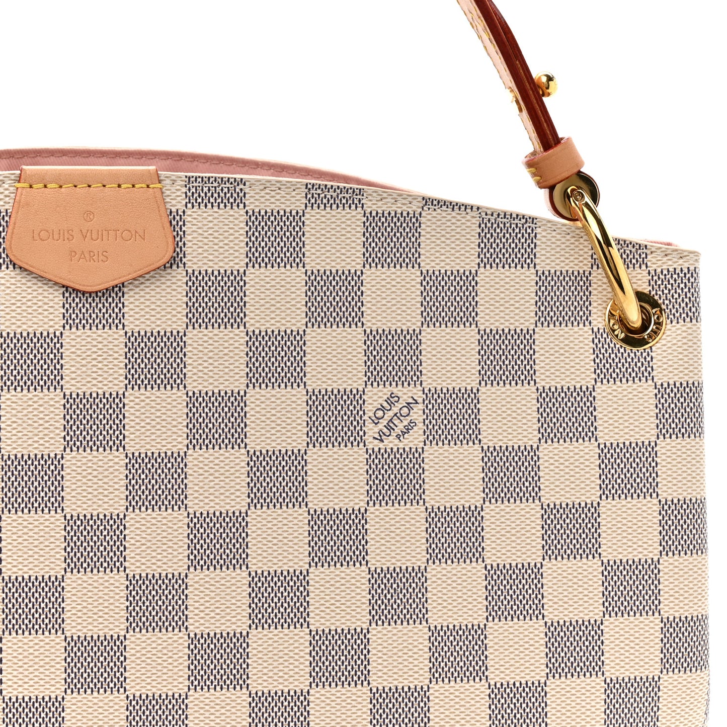 Damier Azur Graceful PM Rose Ballerine