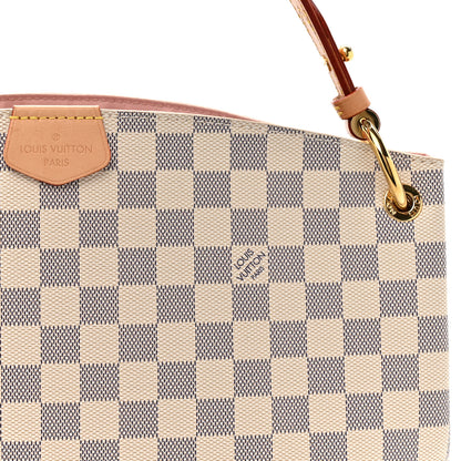 Louis Vuitton Damier Azur Graceful PM Rose Ballerine 7 of 12