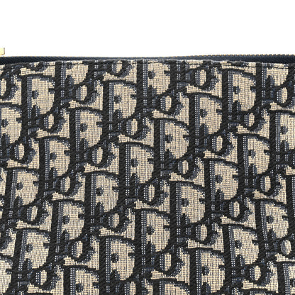 Christian Dior Oblique Medium Diortravel Nomad Pouch Blue 8 of 15
