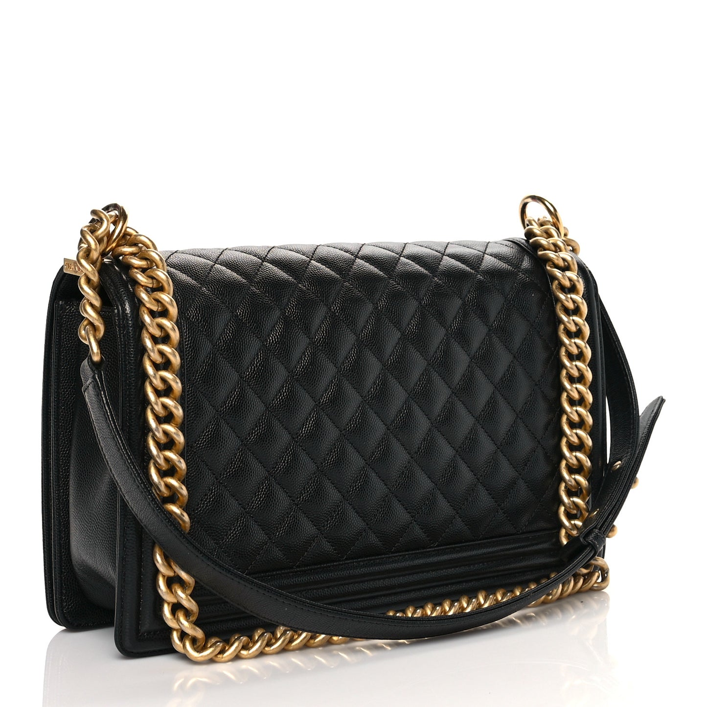 Caviar Quilted New Medium Boy Flap Black