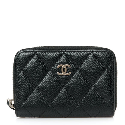Chanel Caviar Quilted Classic Zipped Coin Purse Black 1 of 8