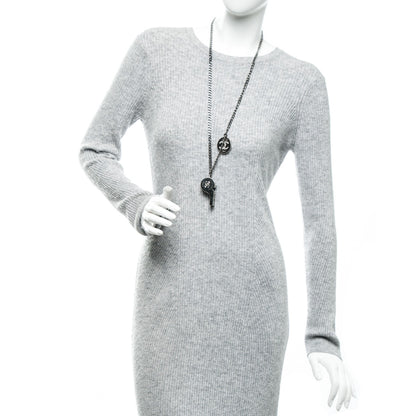 Chanel Crystal CC Whistle Pendant Necklace 2 of 8