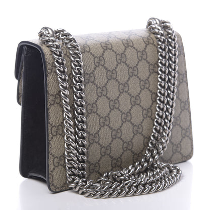Gucci GG Supreme Monogram Mini Dionysus Shoulder Bag Black 3 of 12