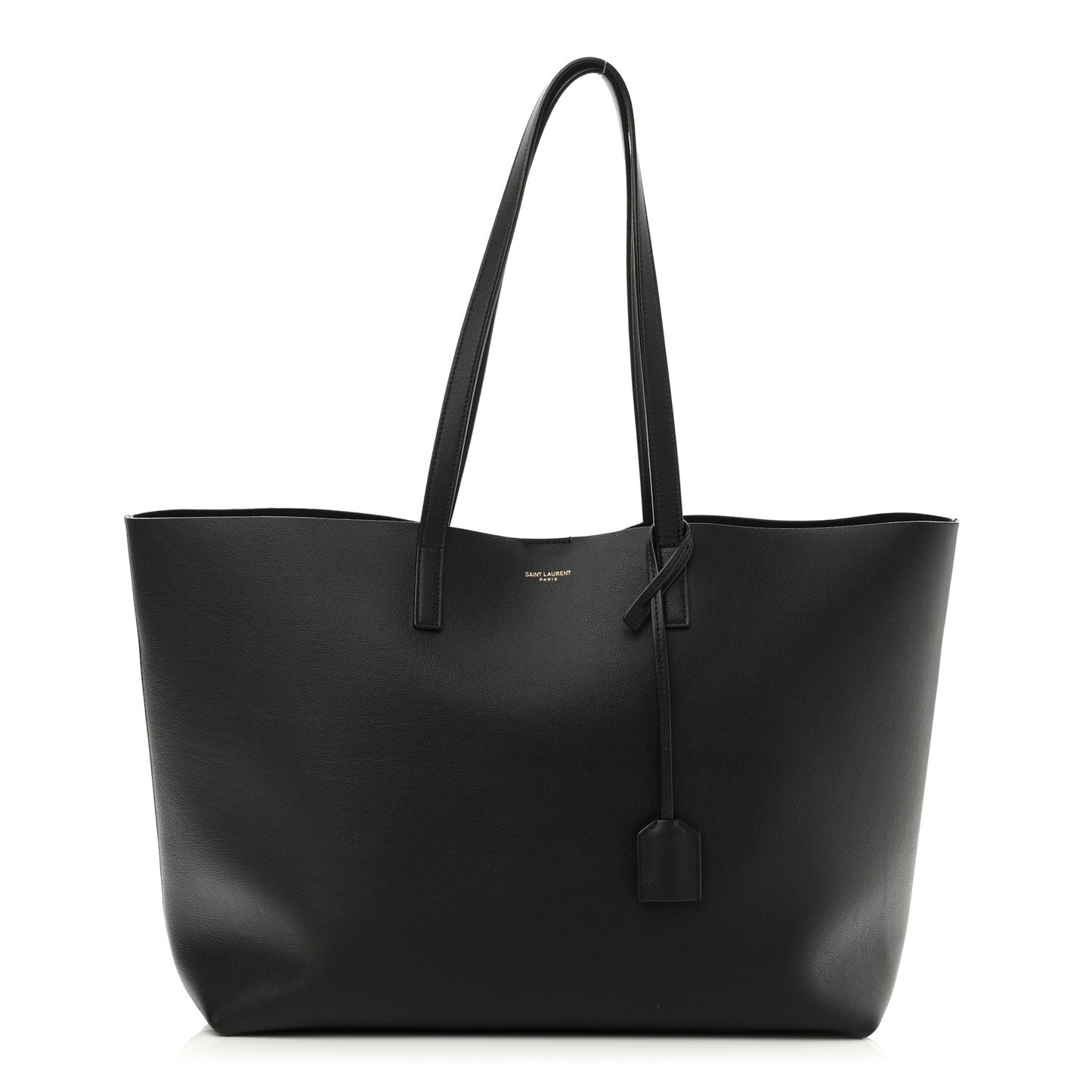 Calfskin Large Shopping Tote Black