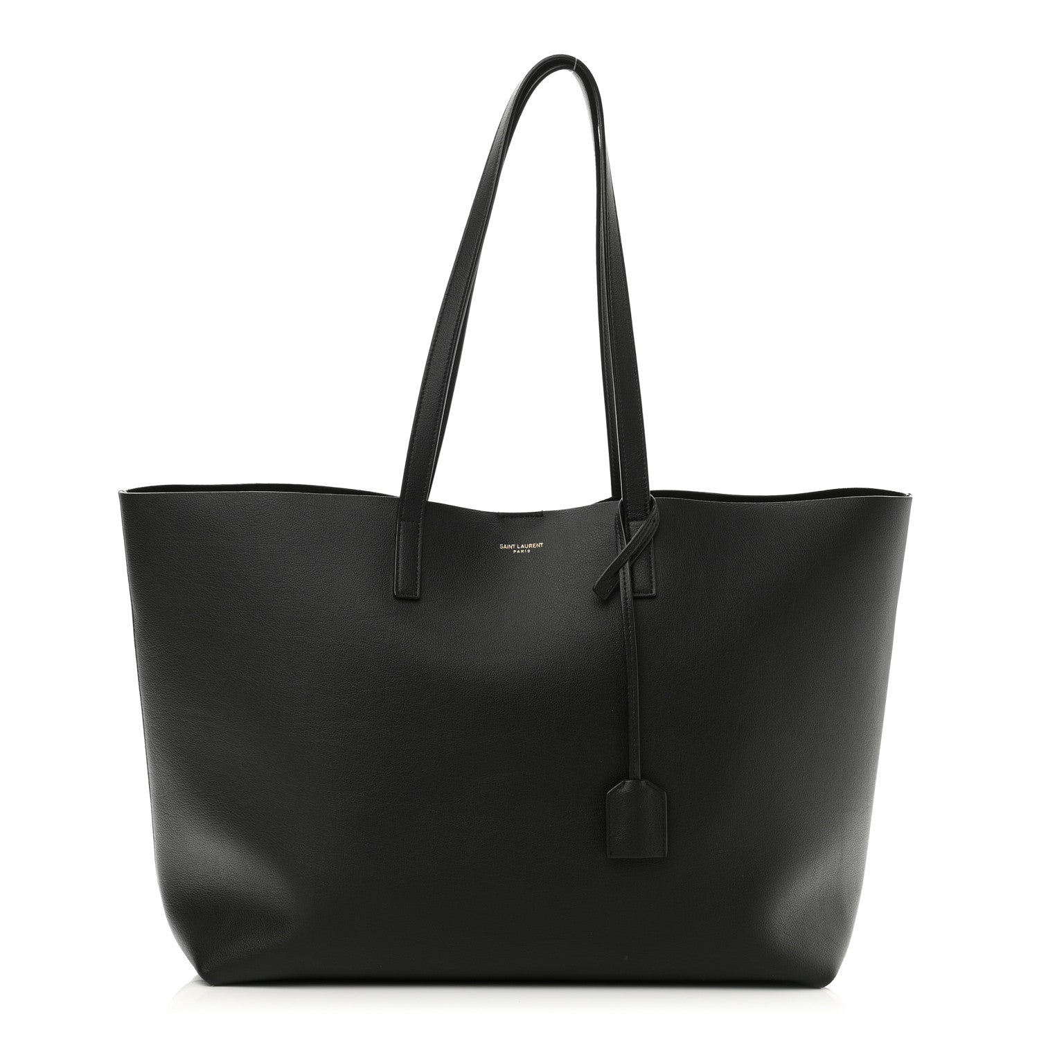 Saint Laurent Calfskin Large Shopping Tote Black 3 of 11