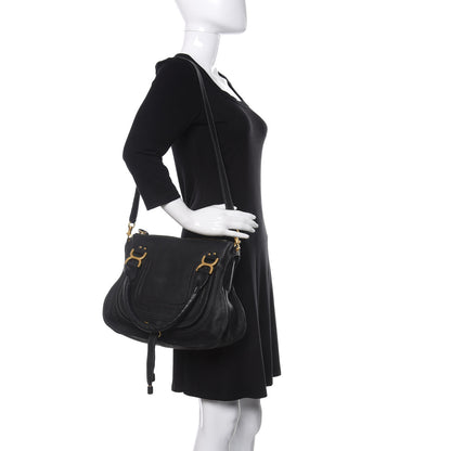 Chloe Calfskin Medium Marcie Satchel Black 2 of 9