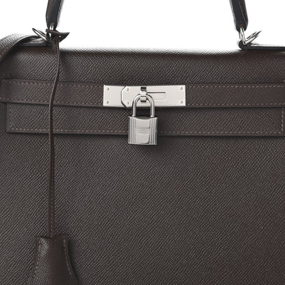Hermes Epsom Kelly Sellier 28 Chocolate 10 of 11