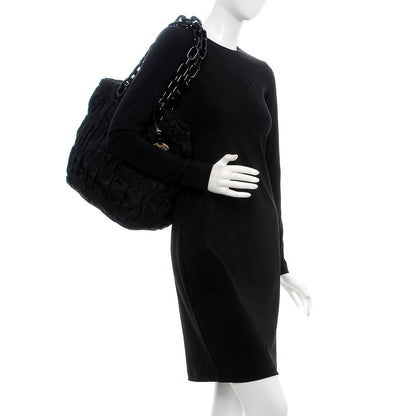 Prada Tessuto Nylon Gaufre Tote Black 2 of 8