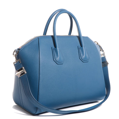 Givenchy Sugar Goatskin Medium Antigona Blue 5 of 12
