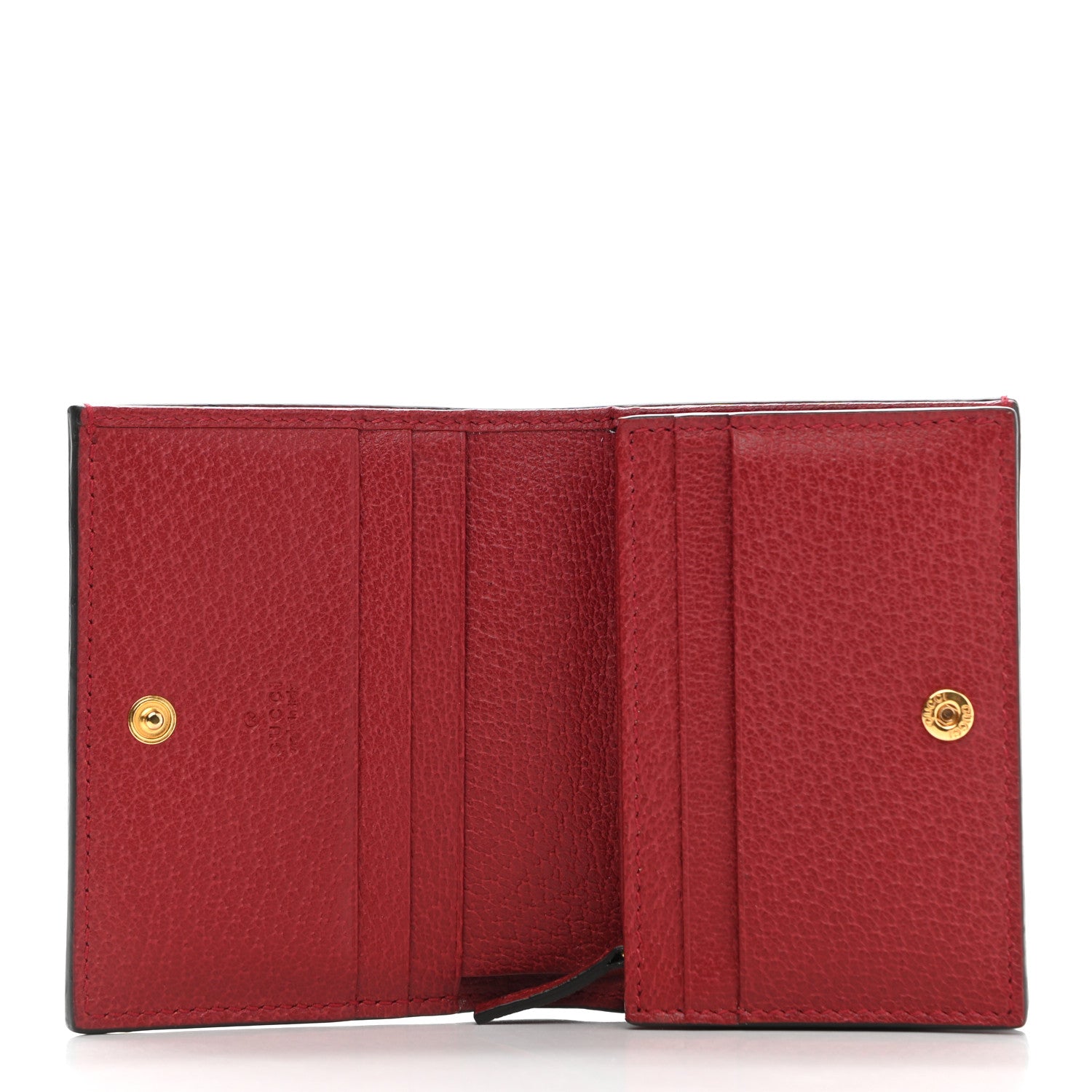 Gucci GG Supreme Monogram Flora Web Ophidia Card Case Red 5 of 8