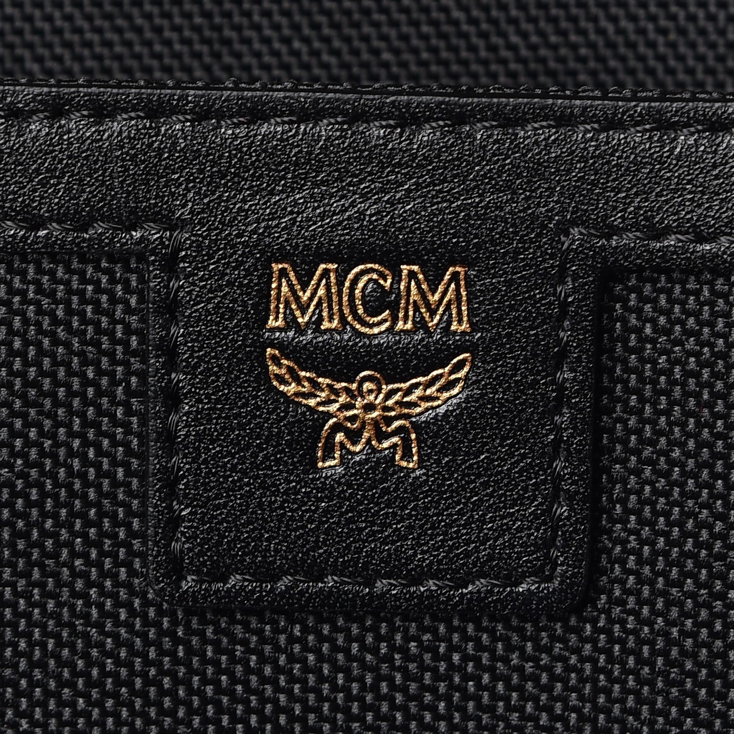 MCM Visetos Baroque Print Medium Stark Backpack Black Red 8 of 10