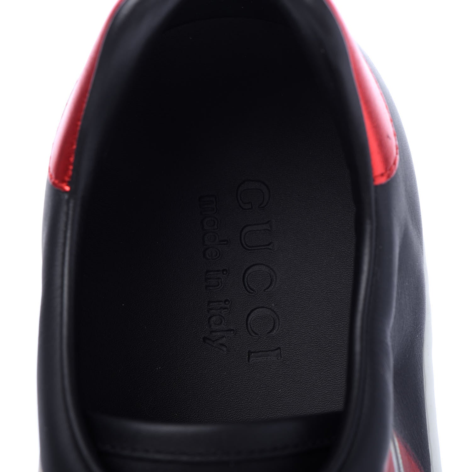 Gucci Calfskin Kingsnake Mens Ace Sneakers 9 Black Multicolor 8 of 10