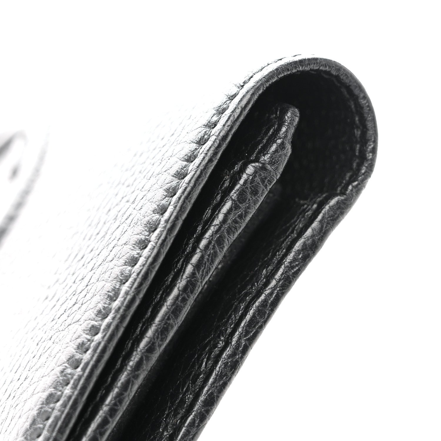 Gucci Pebbled Calfskin Large Soho Continental Wallet Black 9 of 11