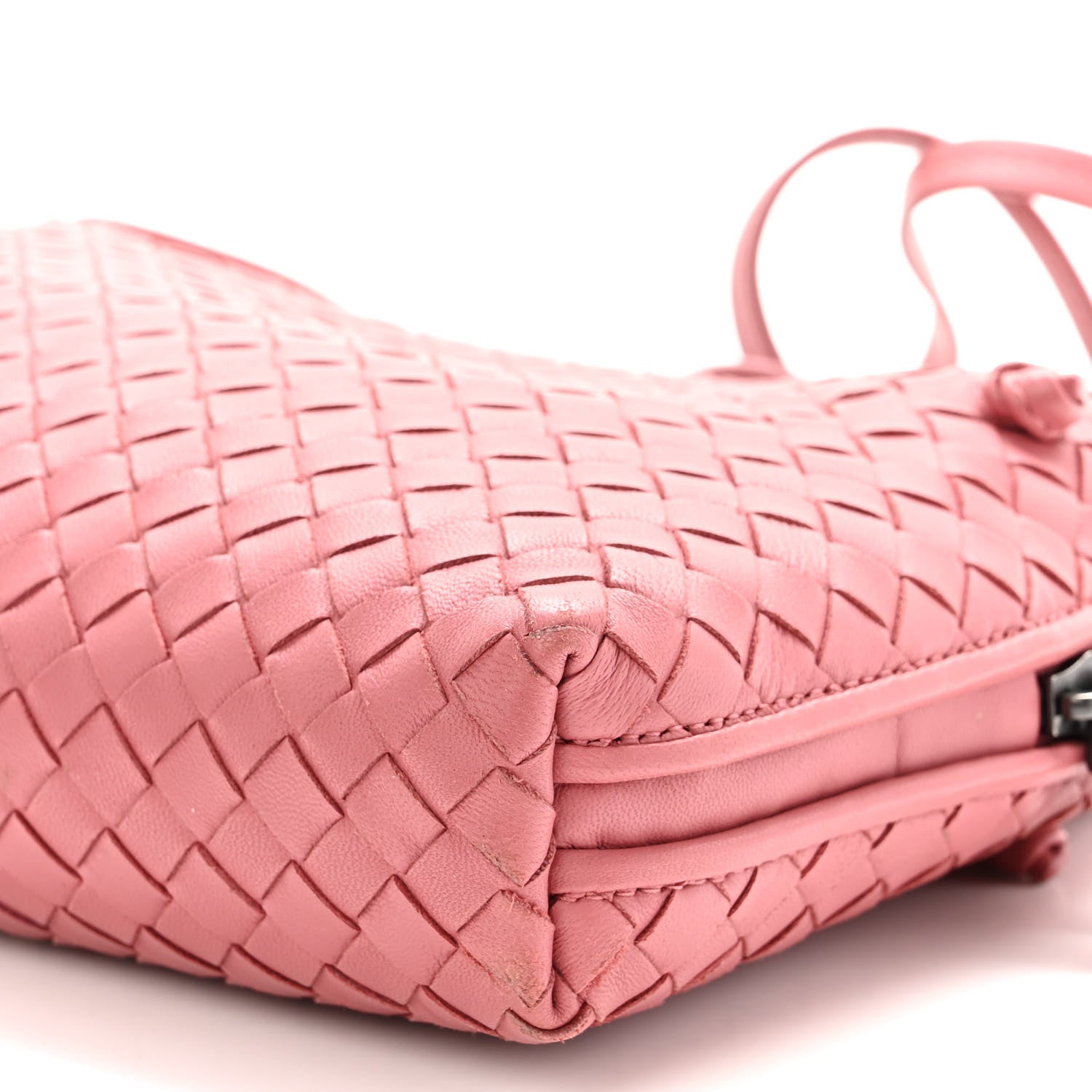 Bottega Veneta Nappa Intrecciato Nodini Crossbody Messenger Rose Pink 10 of 11