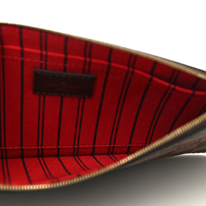 Louis Vuitton Damier Ebene Neverfull MM GM Pochette 5 of 9