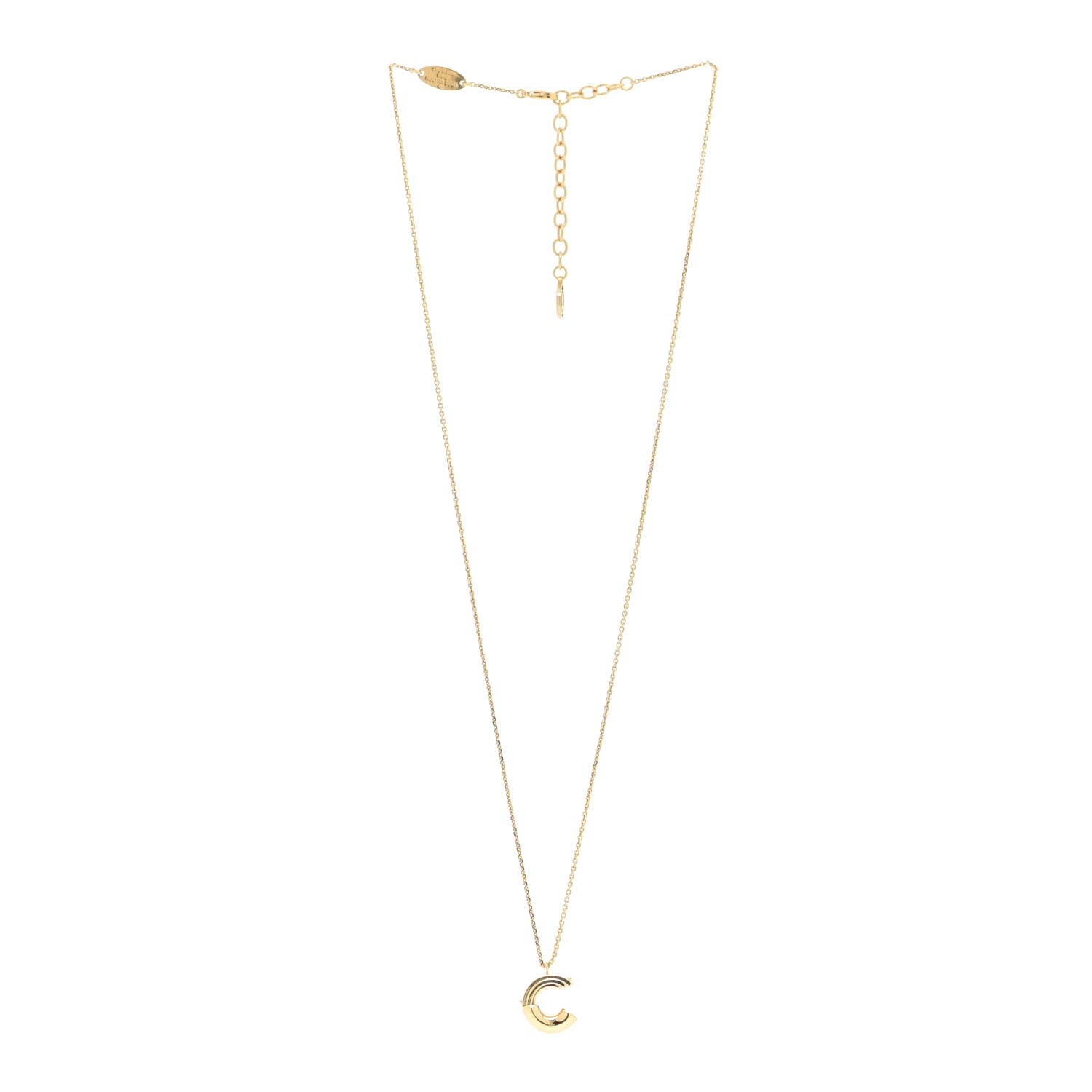 Louis Vuitton LV And Me Letter C Necklace Gold 3 of 8