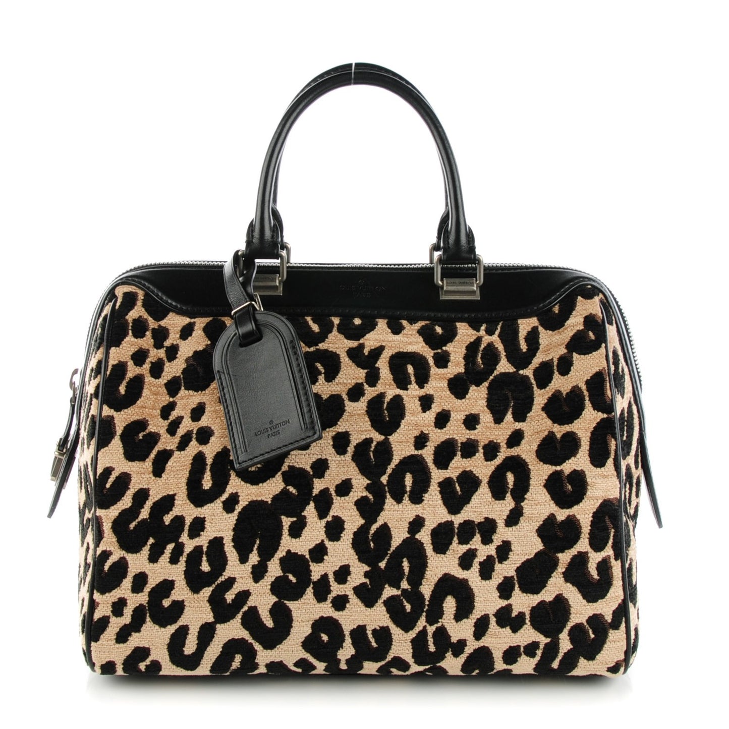 Jacquard Velvet Leopard Print Stephen Sprouse Speedy