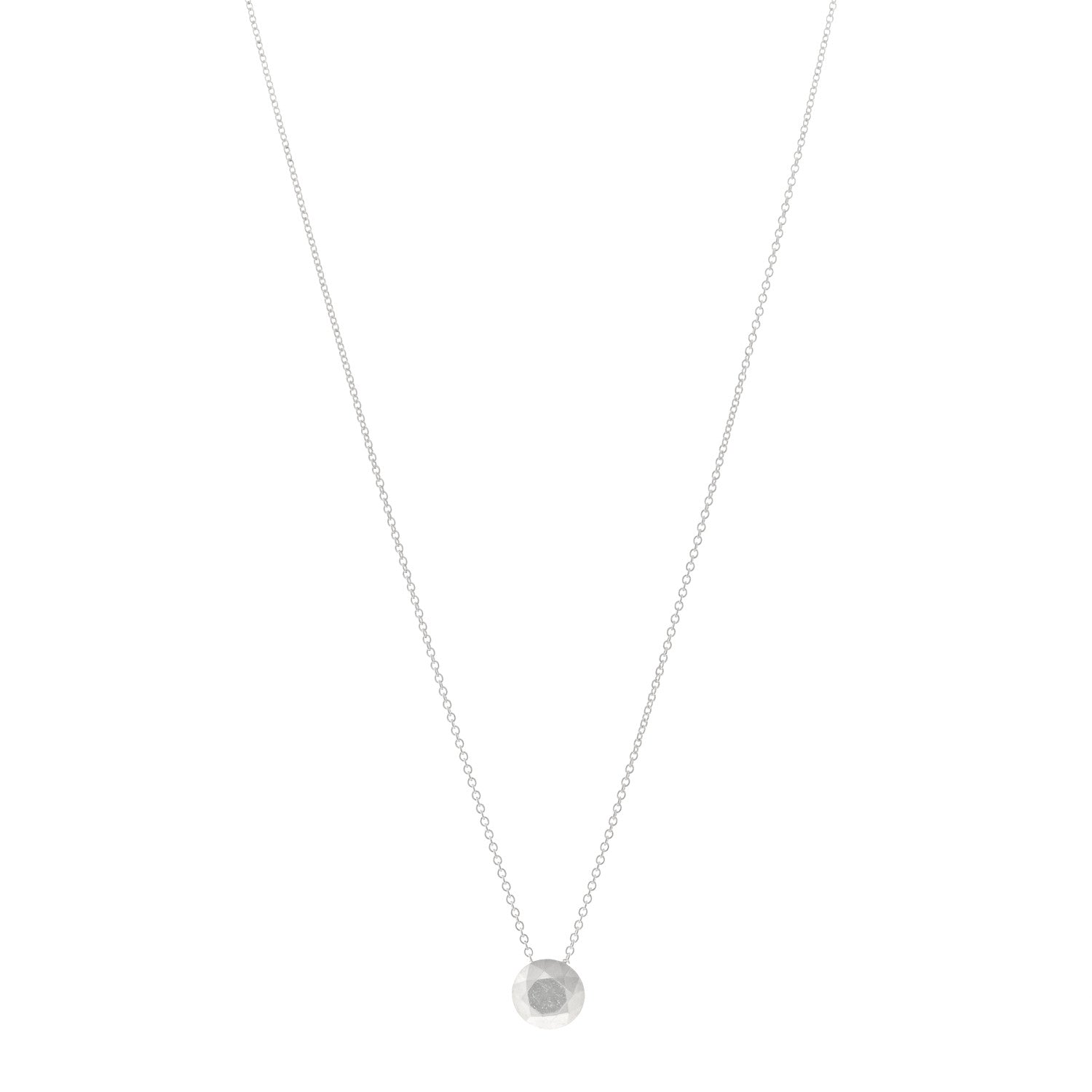 Tiffany Sterling Silver Elsa Peretti Two Carat Faceted Pendant Necklace 1 of 4