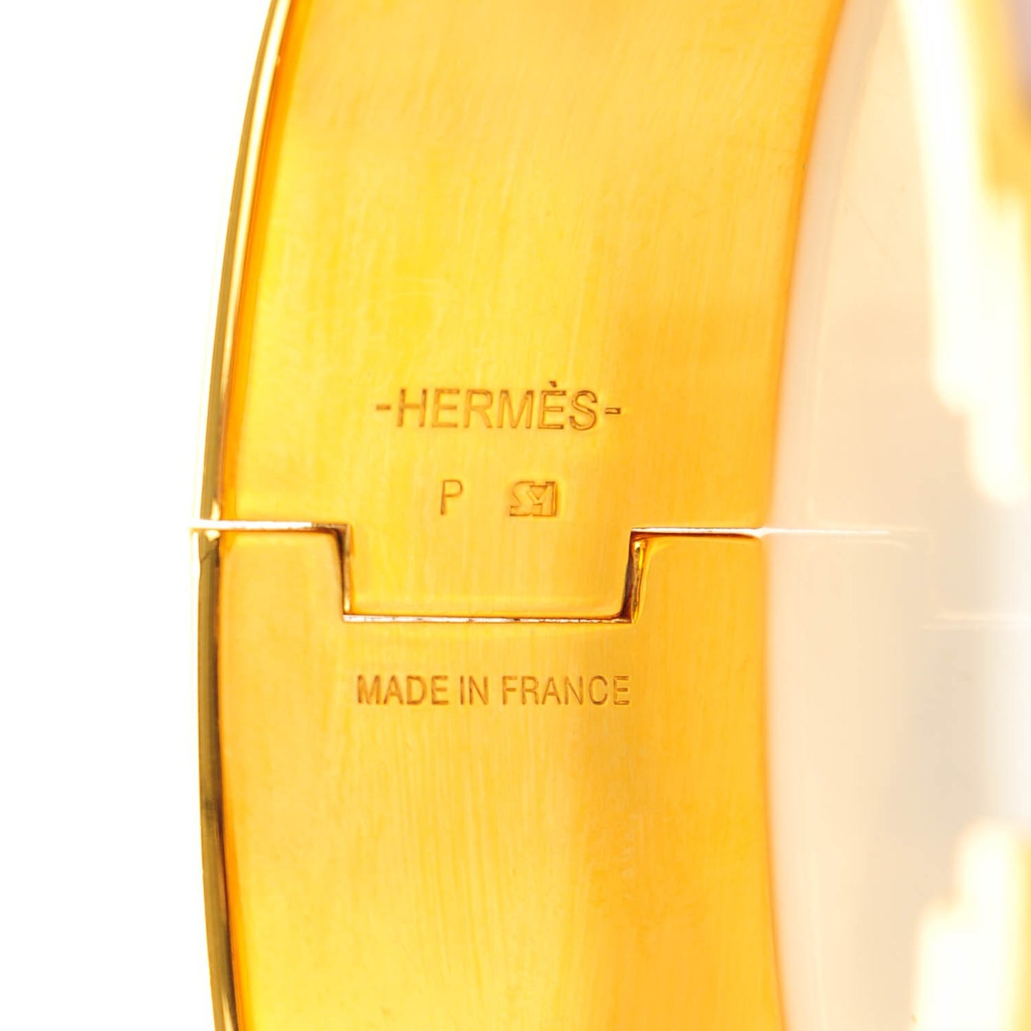 Enamel Wide Clic Clac H Bracelet GM Rose Poudre