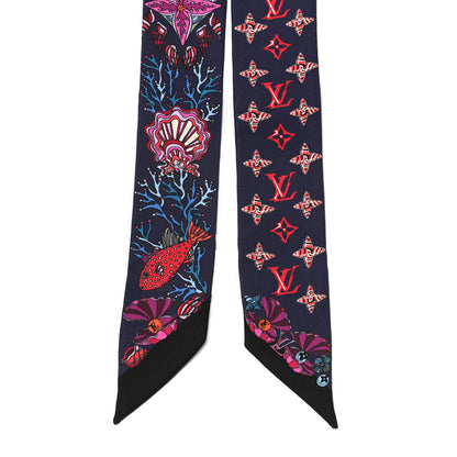 Louis Vuitton Silk Sea Of Love BB Bandeau Navy 2 of 4