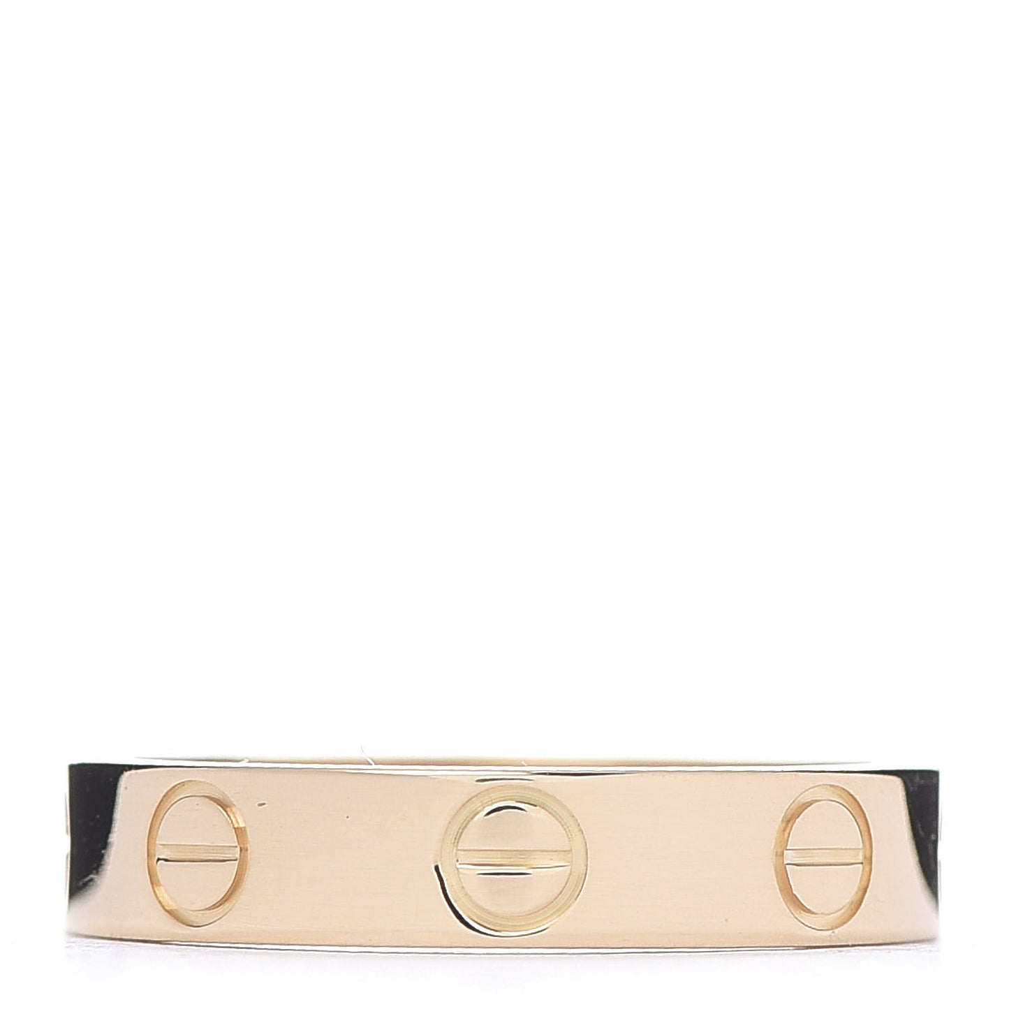 18K Yellow Gold 3.5mm LOVE Wedding Band Ring 49 4.75
