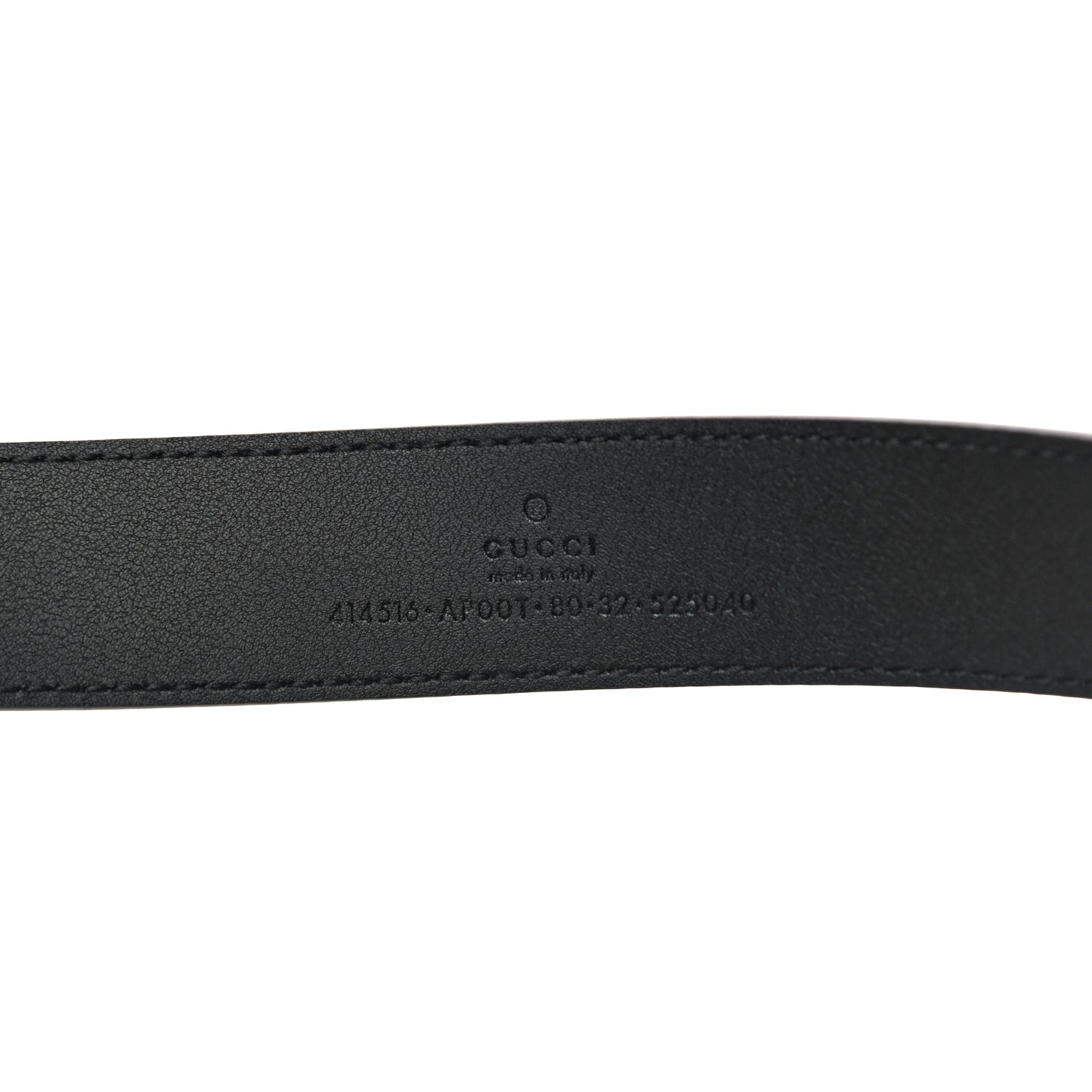 Calfskin Double G 30mm Belt 80 32 Black