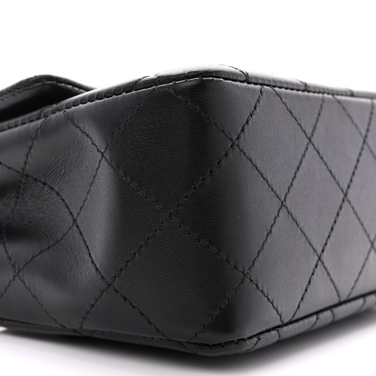 Chanel Lambskin Quilted Mini Rectangular Flap Black 9 of 13
