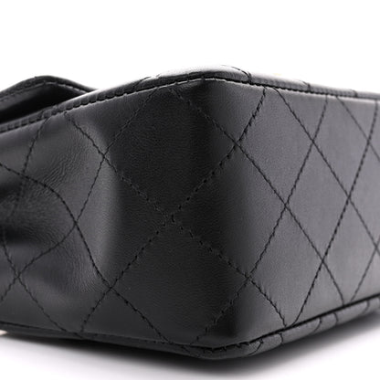 Chanel Lambskin Quilted Mini Rectangular Flap Black 9 of 13