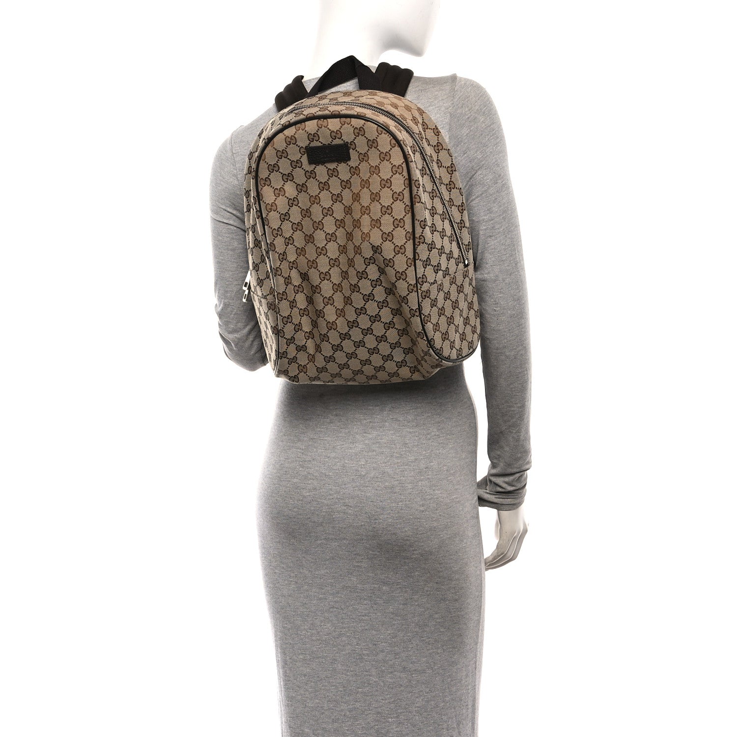 Gucci Monogram Travel Backpack Dark Brown 2 of 10