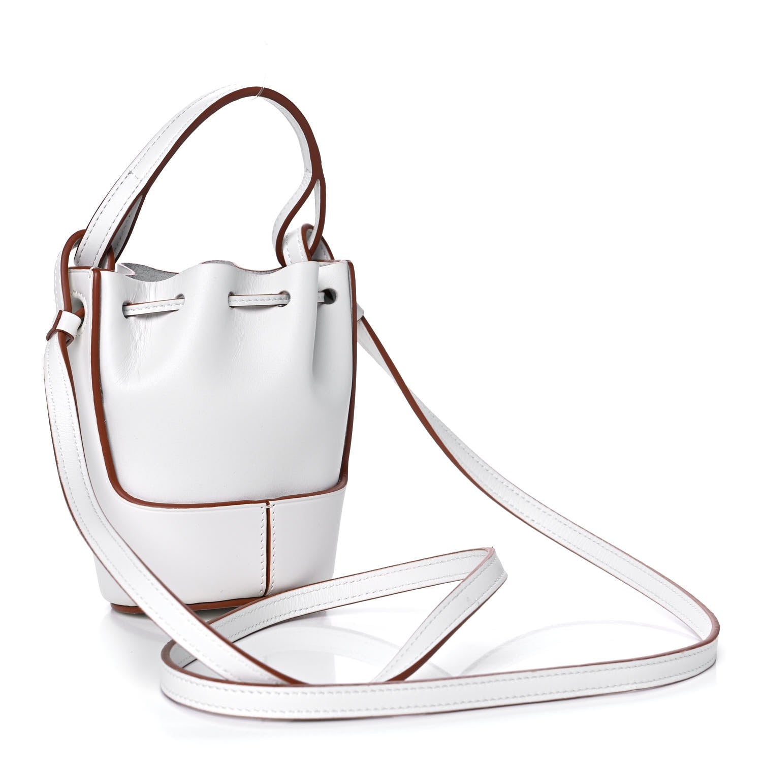 Loewe Calfskin Nano Balloon Bucket Bag Soft White 3 of 11