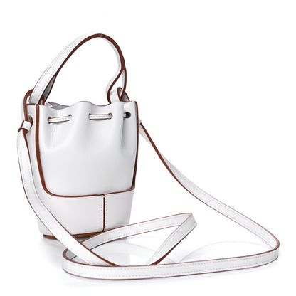 Loewe Calfskin Nano Balloon Bucket Bag Soft White 3 of 11
