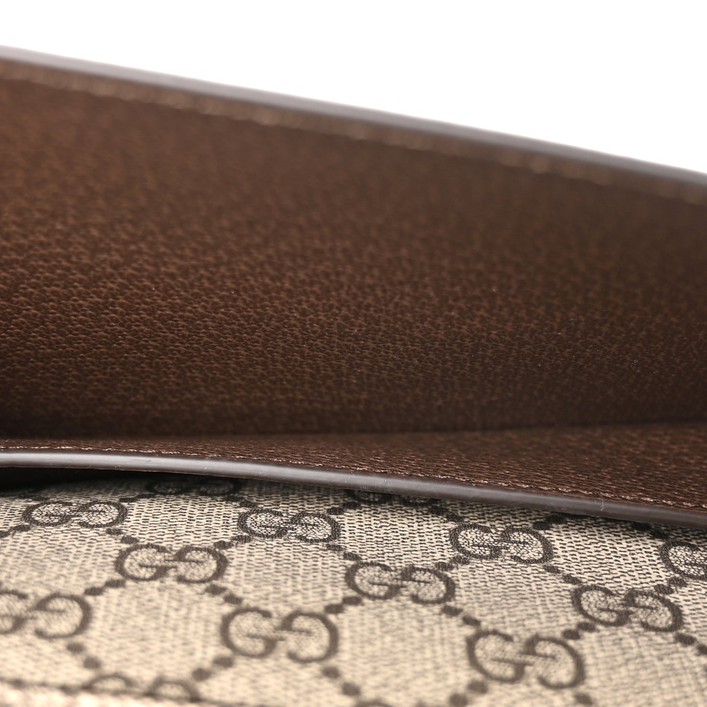 GG Supreme Monogram Textured Dollar Calfskin Blondie Belt Bag Beige Ebony New Acero