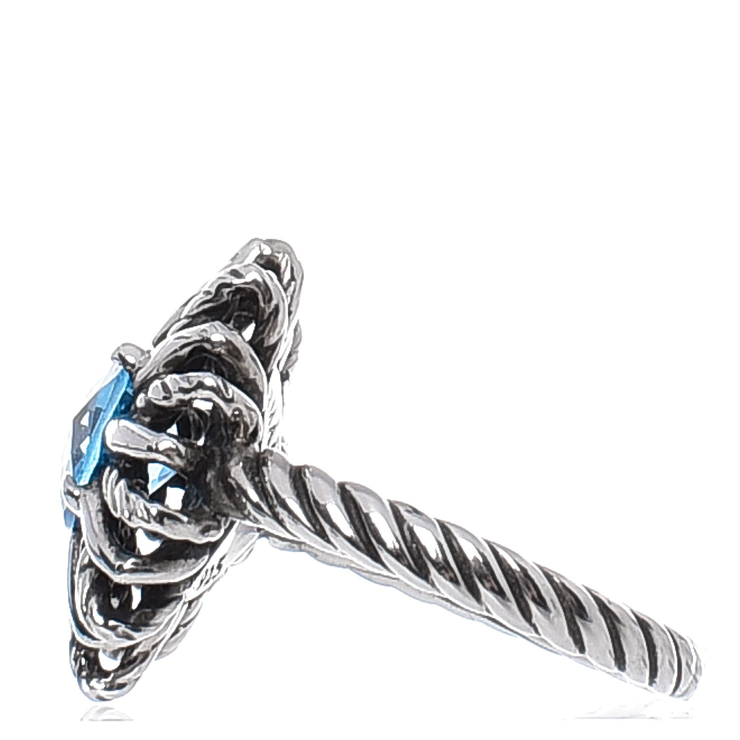 David Yurman Sterling silver Blue Topaz Starburst Ring 50.6 5.5 3 of 4