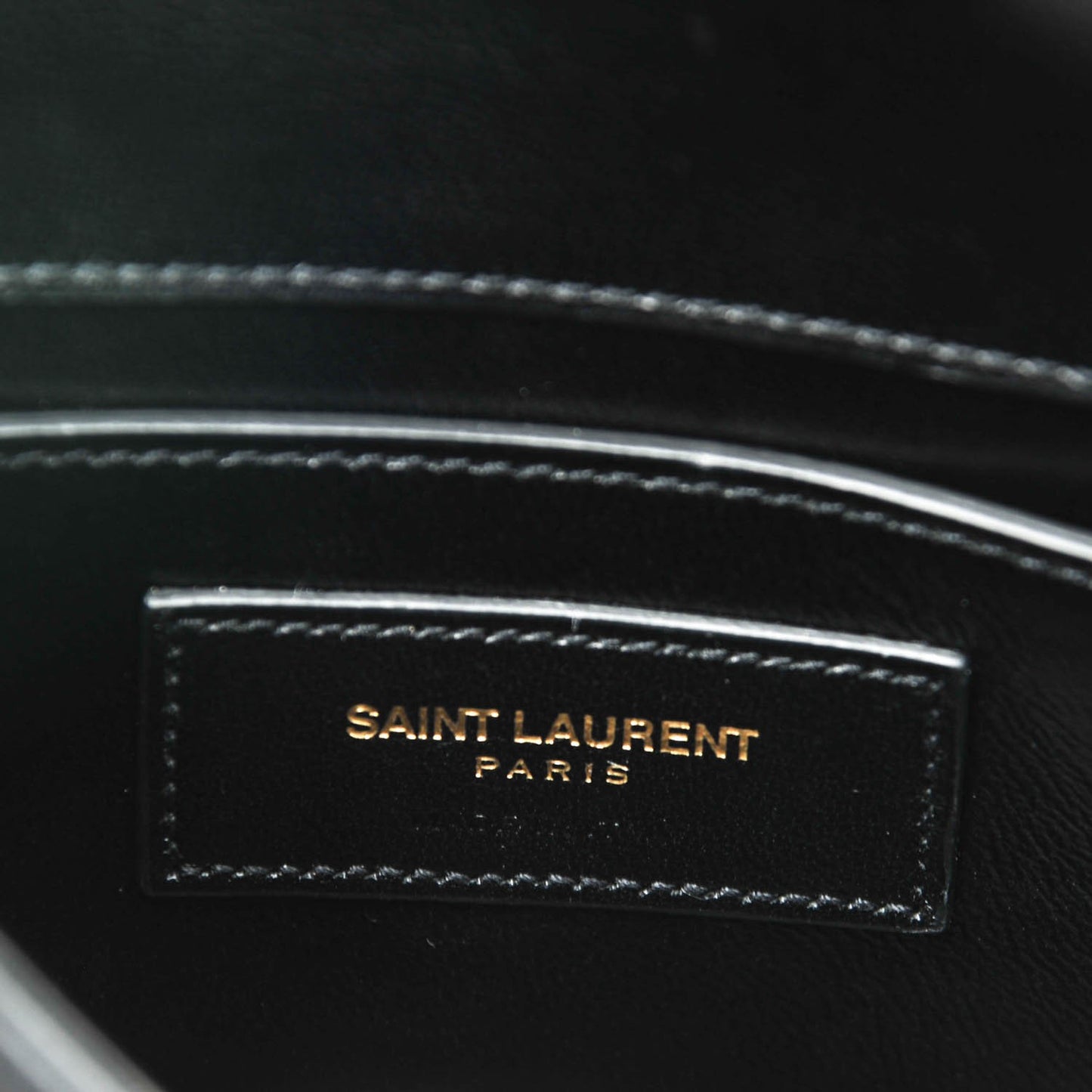 Suede Small Classic Monogram Kate Tassel Satchel Black