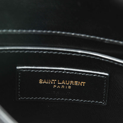 Saint Laurent Suede Small Classic Monogram Kate Tassel Satchel Black 7 of 7