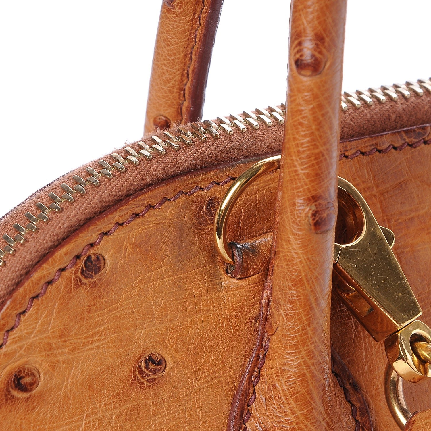 Hermes Ostrich Bolide 27 Gold 11 of 18