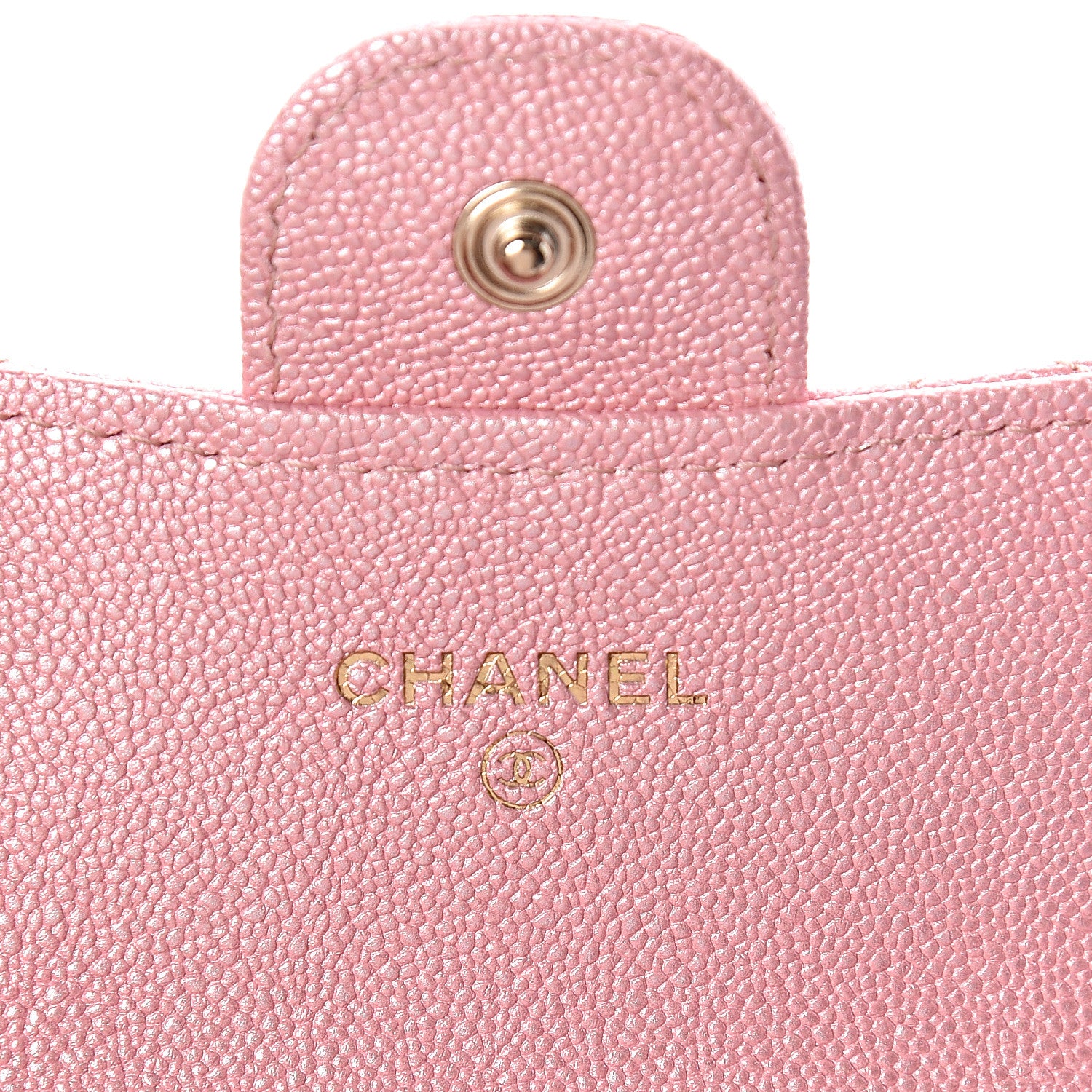 Chanel Iridescent Caviar Quilted Flap Card Holder Rose Pink 6 of 9