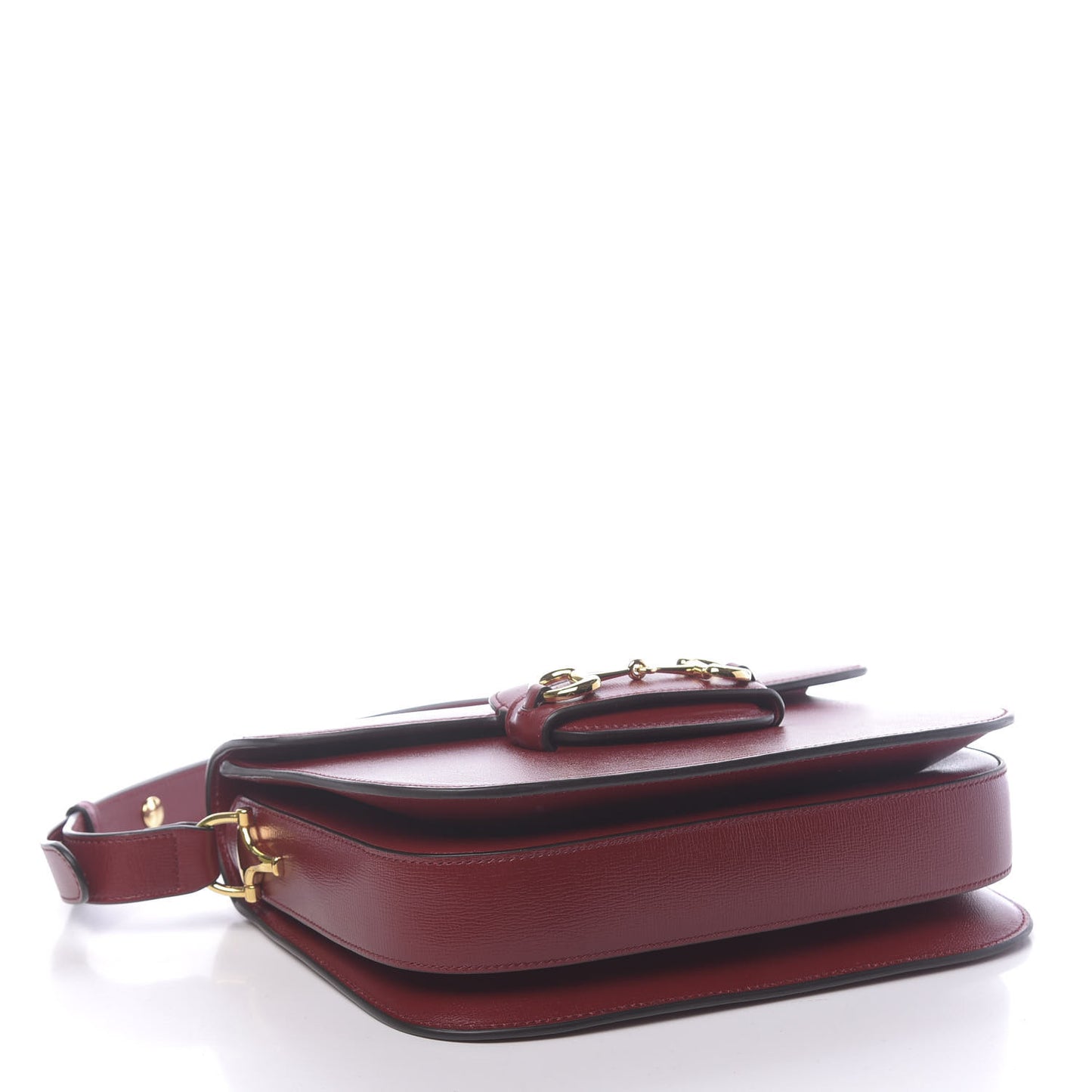 Azalea Calfskin Horsebit 1955 Shoulder Bag New Cherry Red