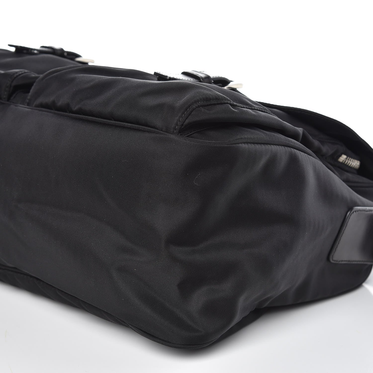 Prada Tessuto Nylon Messenger Bag Black 9 of 12