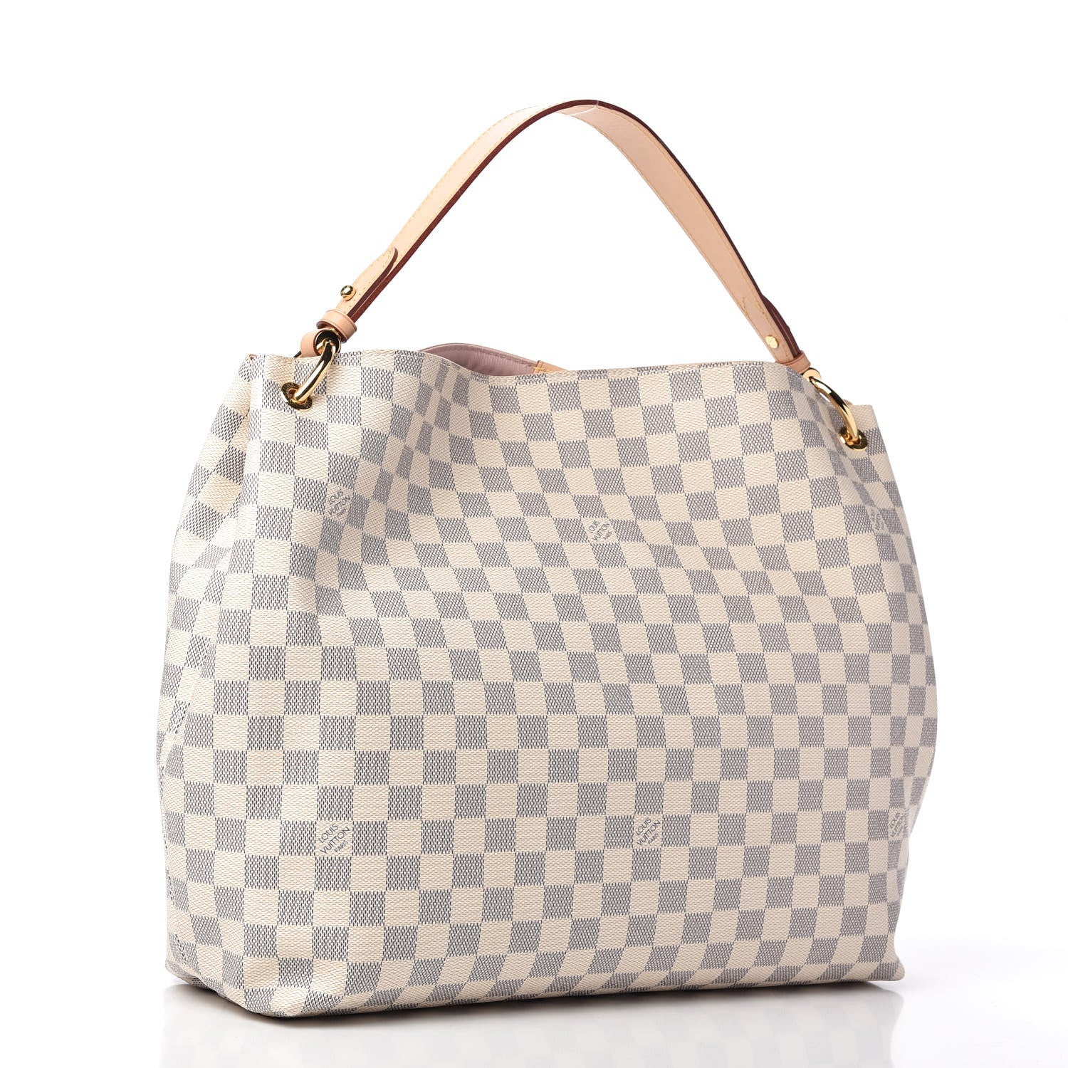 Louis Vuitton Damier Azur Graceful MM Rose Ballerine 3 of 10