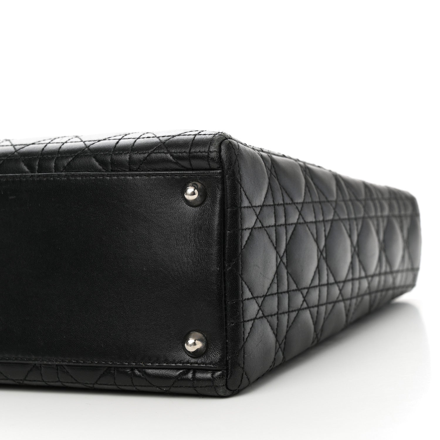 Christian Dior Lambskin Cannage Large Lady Dior Black 10 of 10