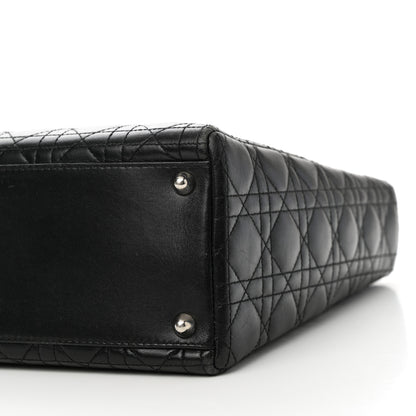 Christian Dior Lambskin Cannage Large Lady Dior Black 10 of 10