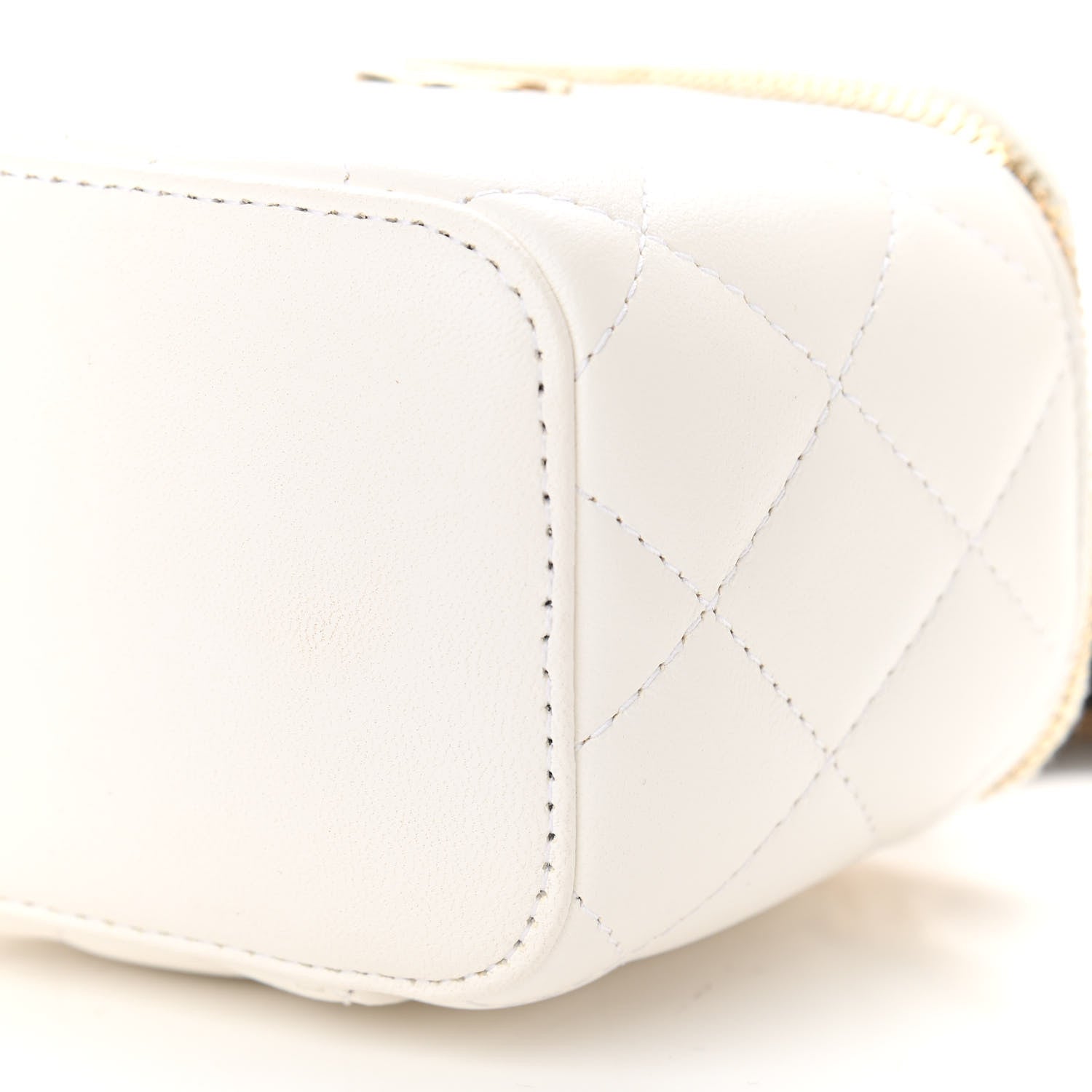 Chanel Lambskin Quilted My Chanel Lady Vanity Case With Chain White 10 of 10