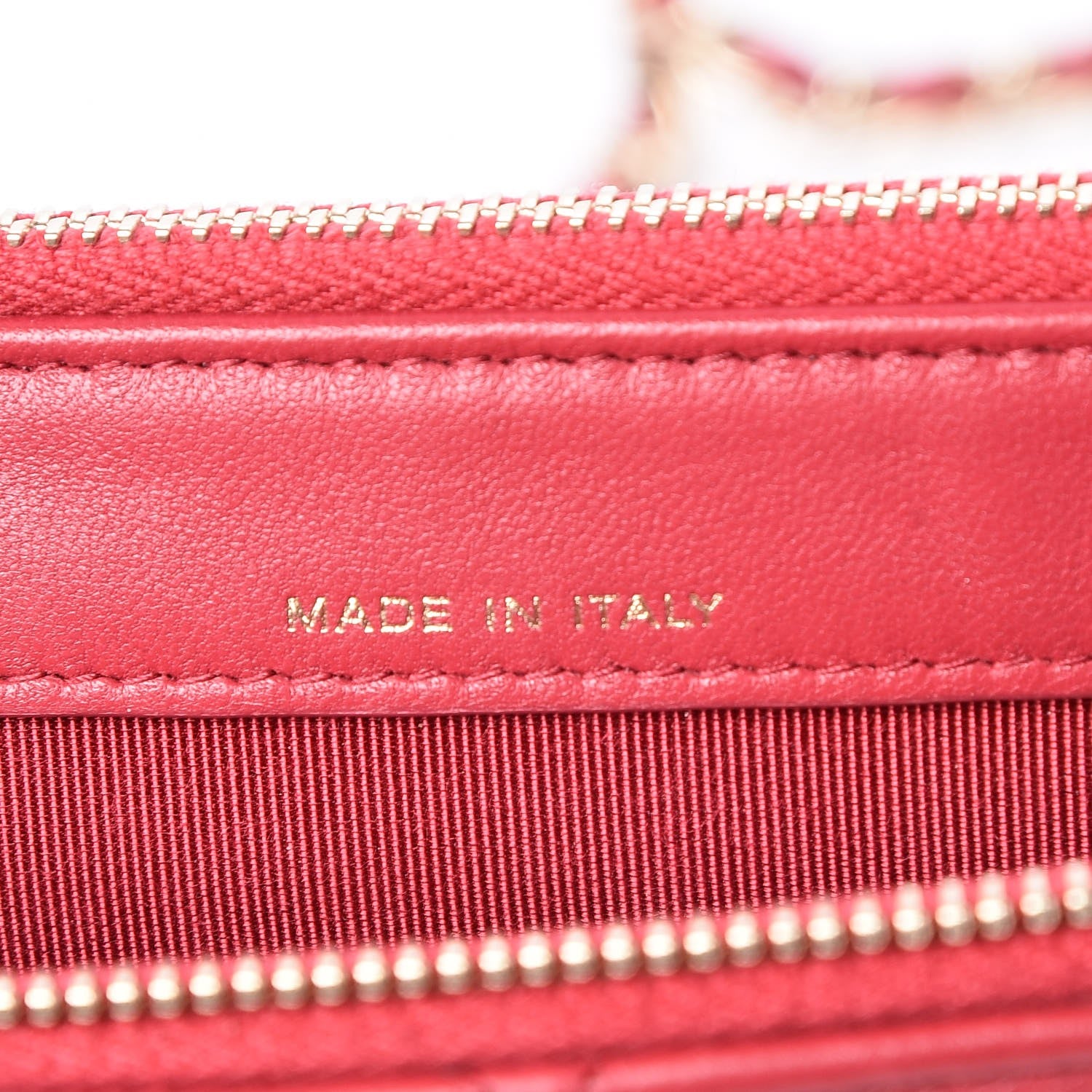 Chanel Lambskin Quilted Small Clutch With Chain Dark Pink 7 of 9