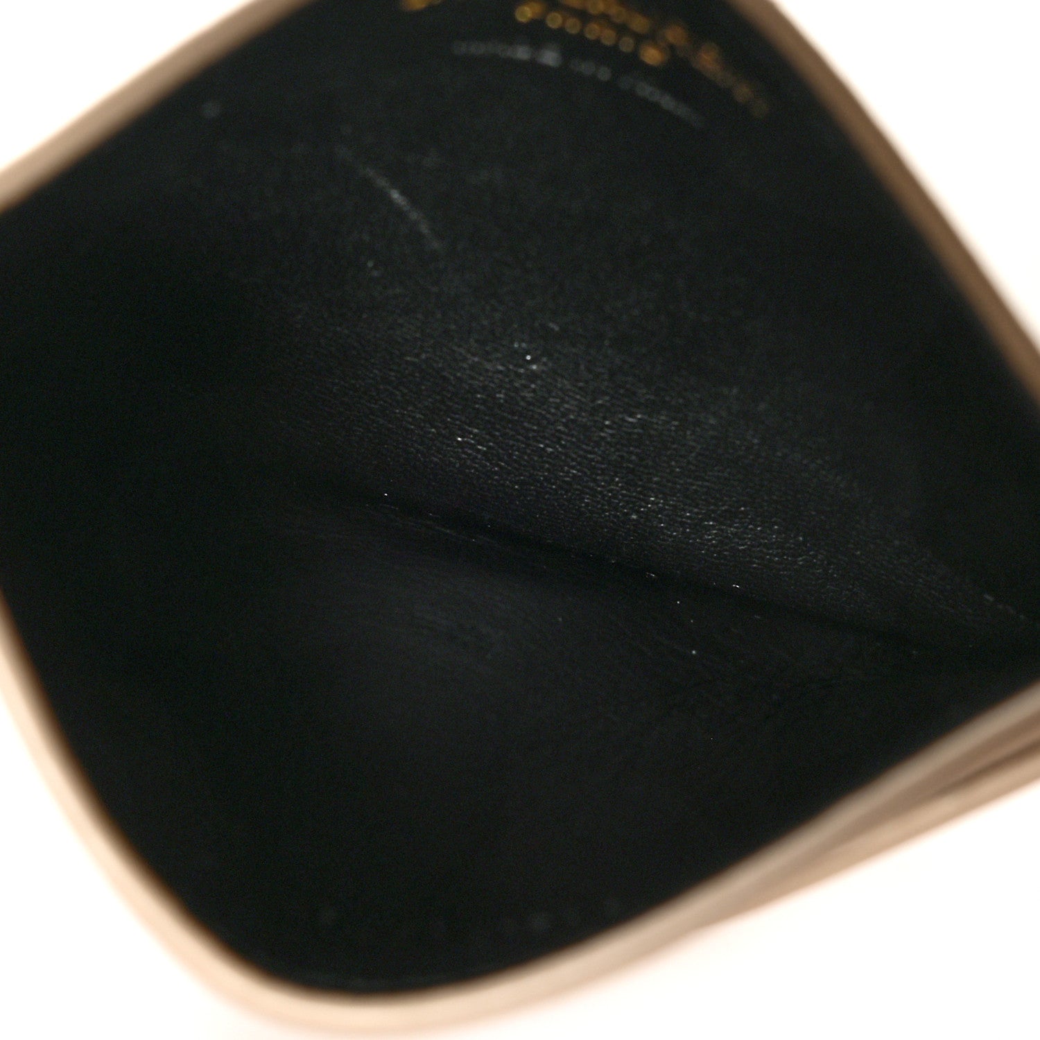 Saint Laurent Metallic Calfskin Monogram Credit Card Case Gold 5 of 8