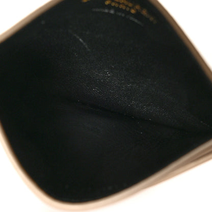 Saint Laurent Metallic Calfskin Monogram Credit Card Case Gold 5 of 8