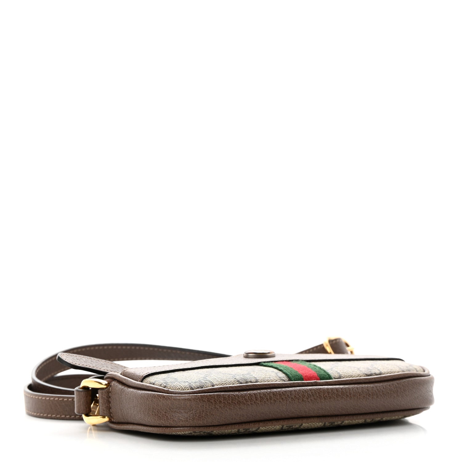 Gucci GG Supreme Monogram Web Mini Ophidia GG Bag Brown 4 of 15