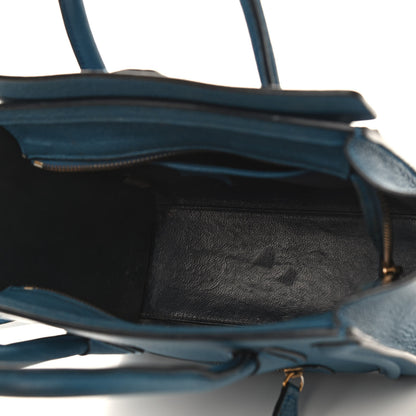 Celine Goatskin Nano Luggage Deepsea 5 of 13