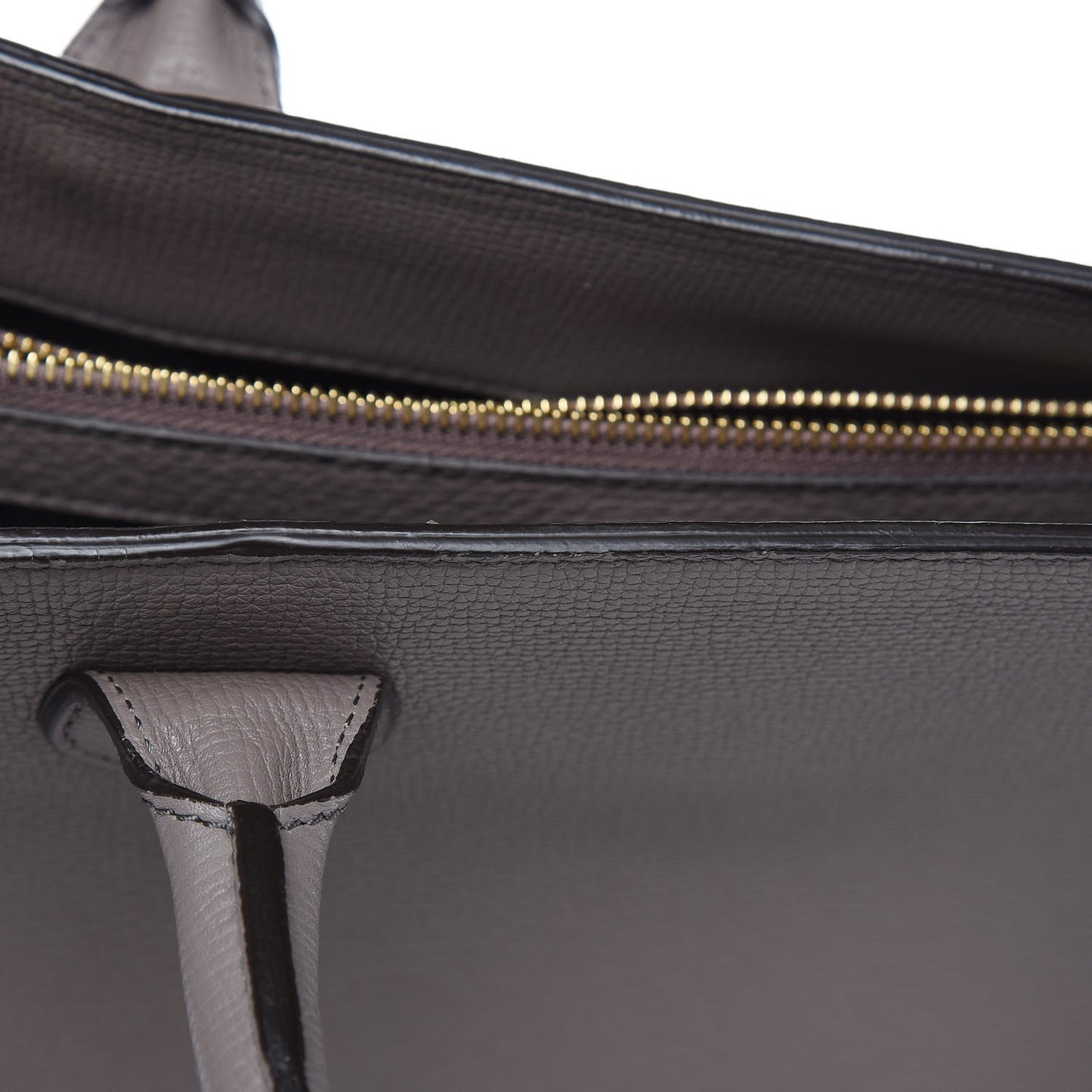 Grainy Calfskin House Check Large Banner Tote Grey