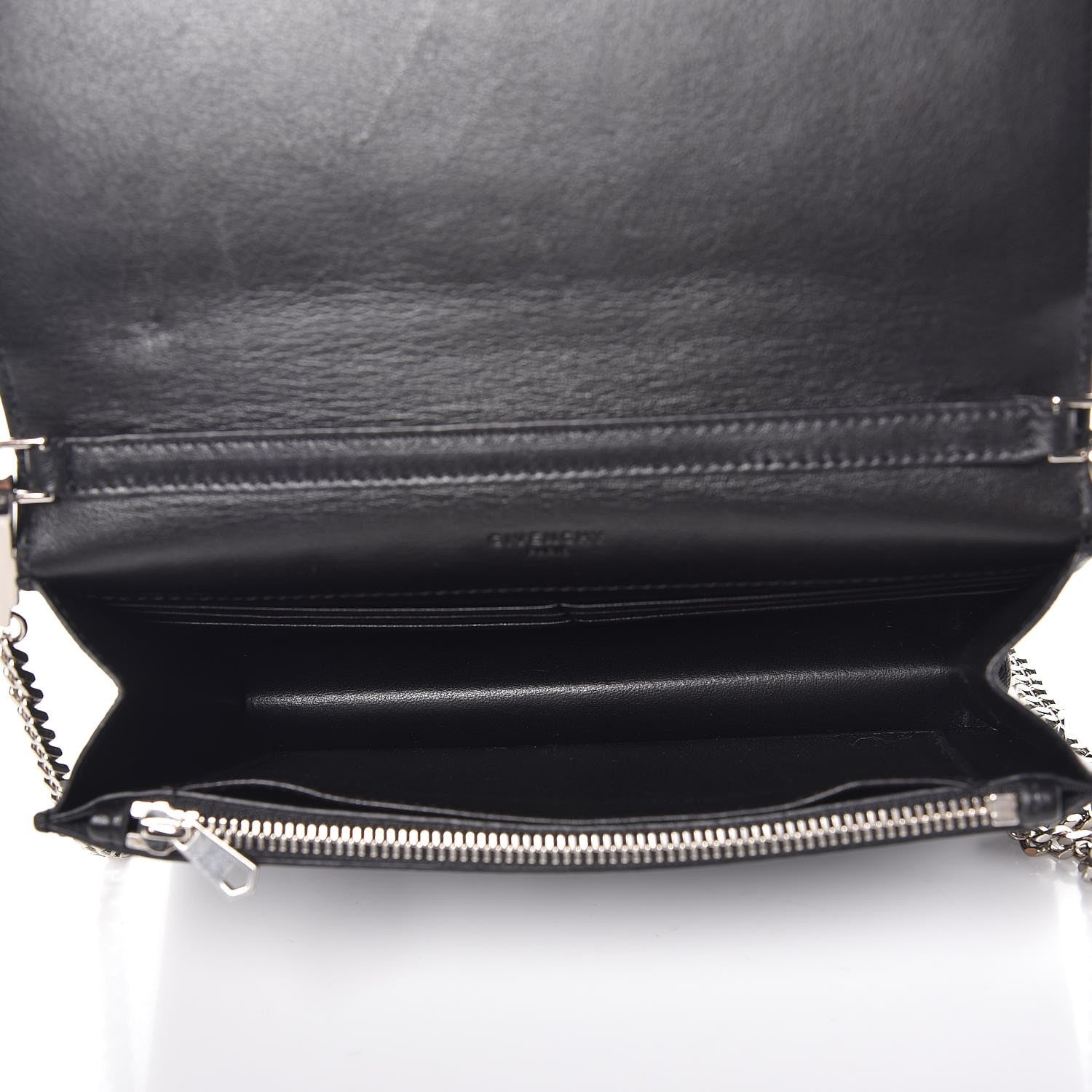 Givenchy Sugar Goatskin Pandora Chain Wallet Black 5 of 9